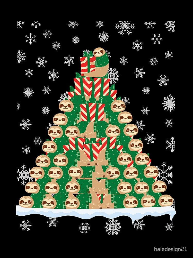 Merry christmas, with sloth by haledesign21