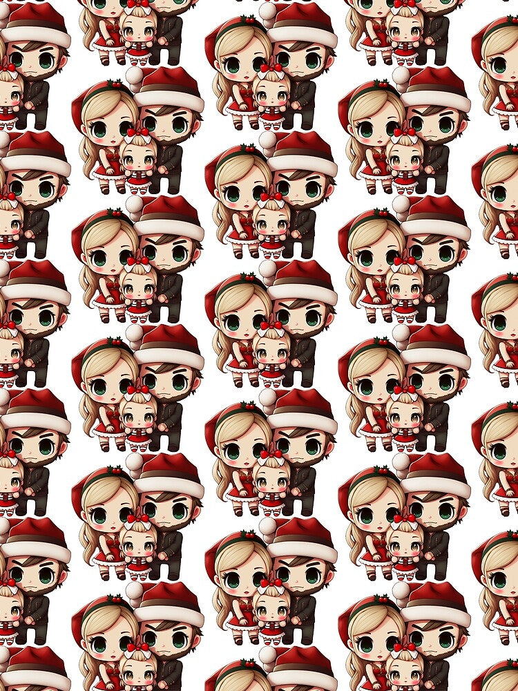 Merry Christmas Chibi Family by TheChibiStore
