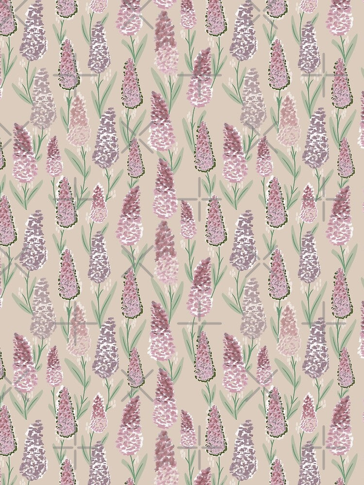 Pink preppy watercolor Heather by PerlaDesignArt