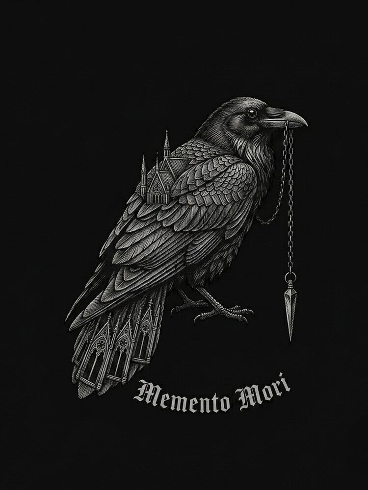 Memento Mori Gothic Cathedral Raven ??️ Masterpiece Mug & Journal Art by SipWithStyleArt