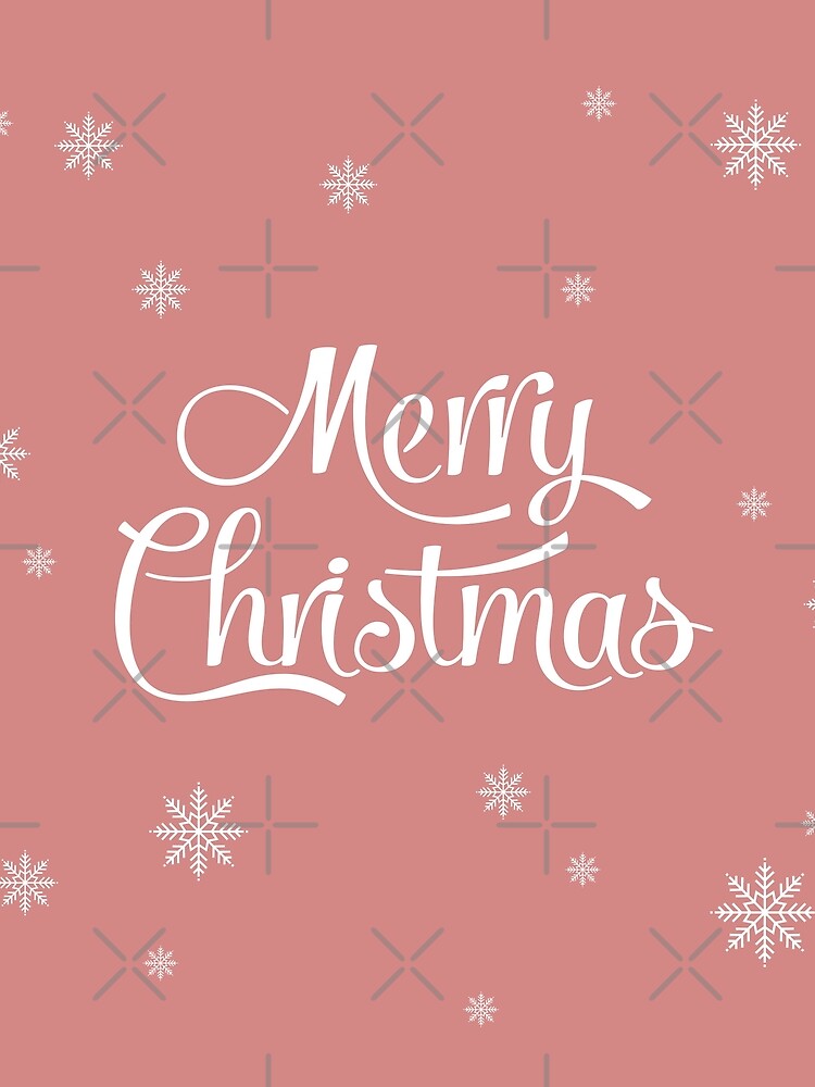 Merry Christmas. Dusty pink Christmas by Latte Design