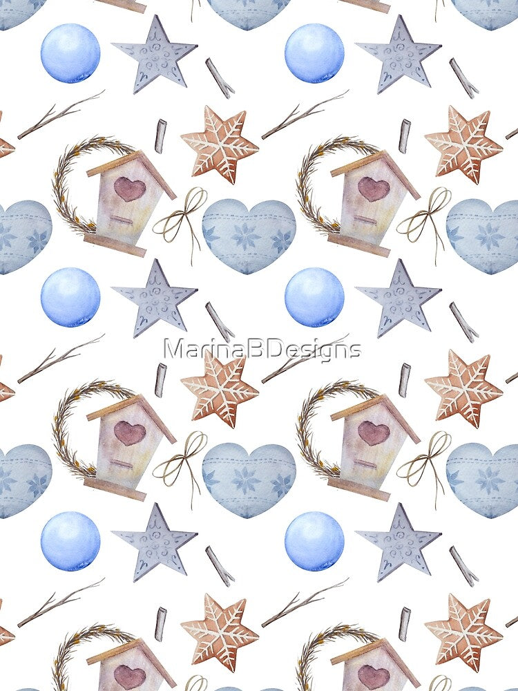 Cute Christmas Pattern by MarinaBDesigns