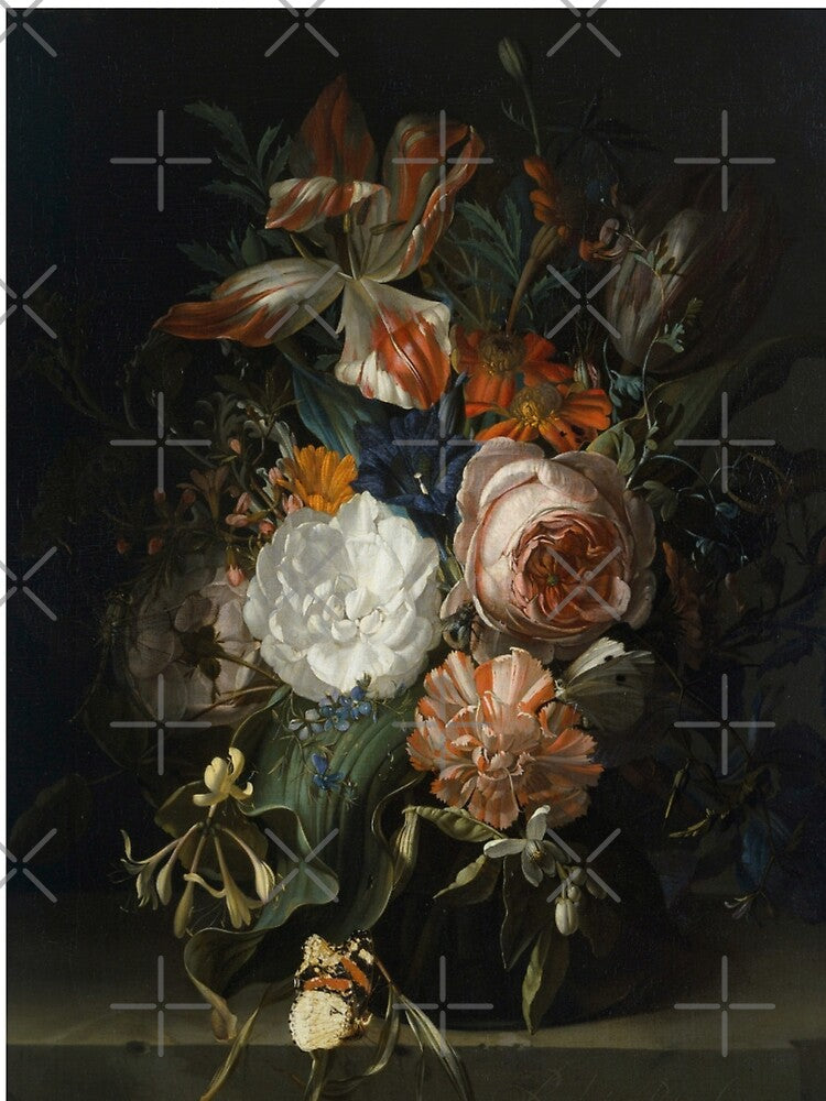 Dark Academia Floral Moody Dark Botanical dark academia art by cutesy