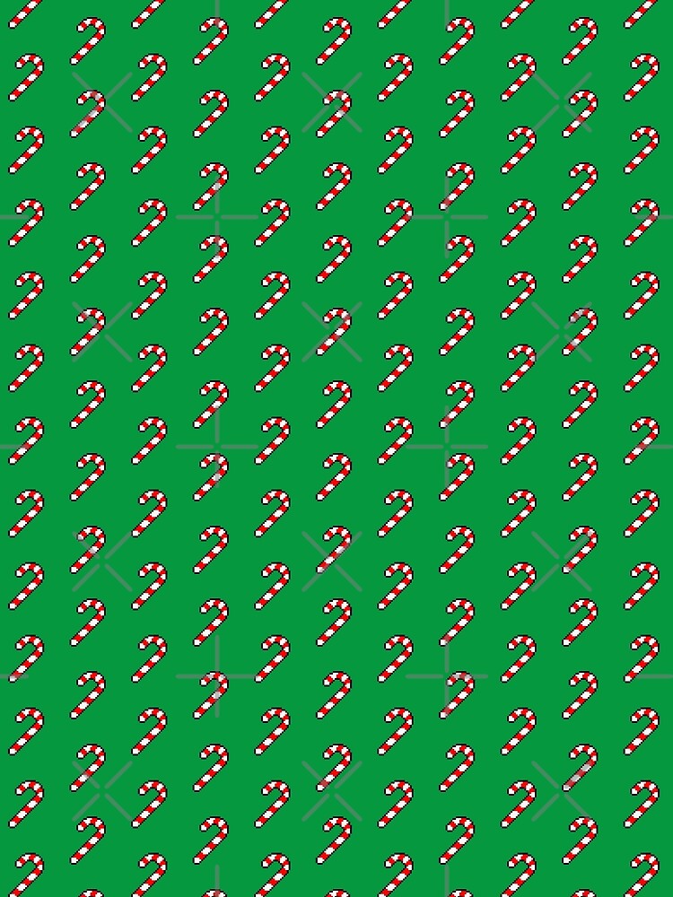 Pixel Art CANDY CANE pattern 1 by akaiawa