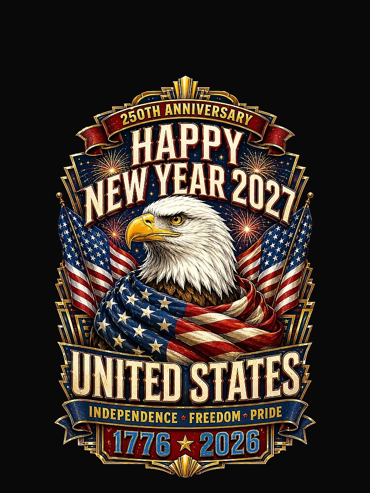 HAPPY NEW YEAR 2027 - UNITED STATES - Independence - Freedom - Pride by DBM Photo Art 1
