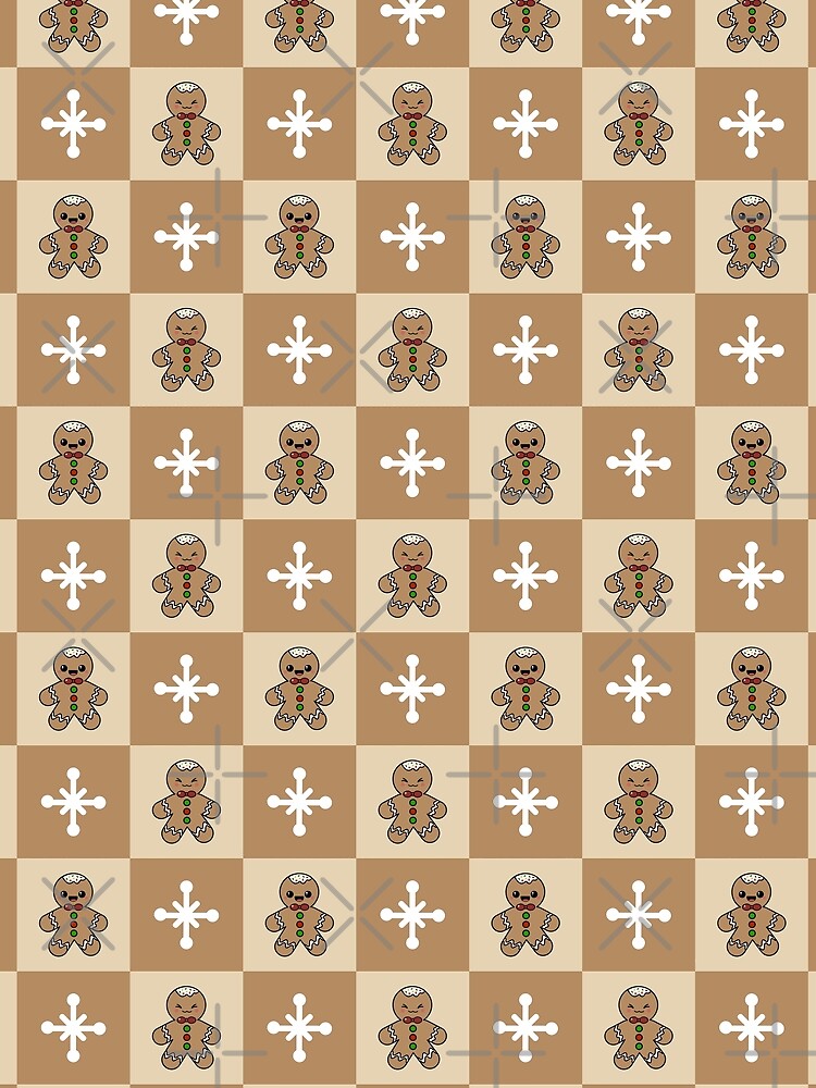 Gingerbread man geometric pattern by sasyall