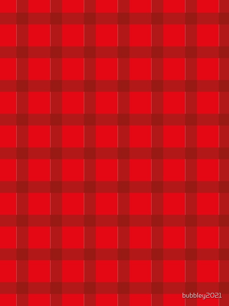 red Tartan, plaid, checkered design by bubbley2021