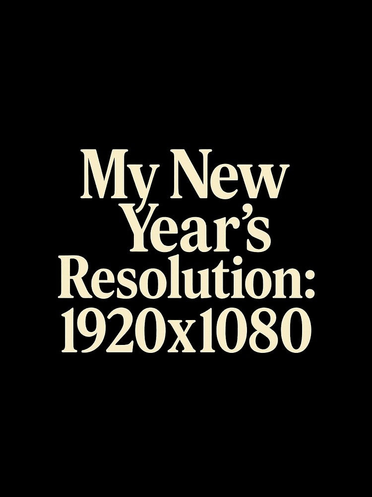 New Year Resolution 1920x1080 Gaming Meme Tee by PunchDrop