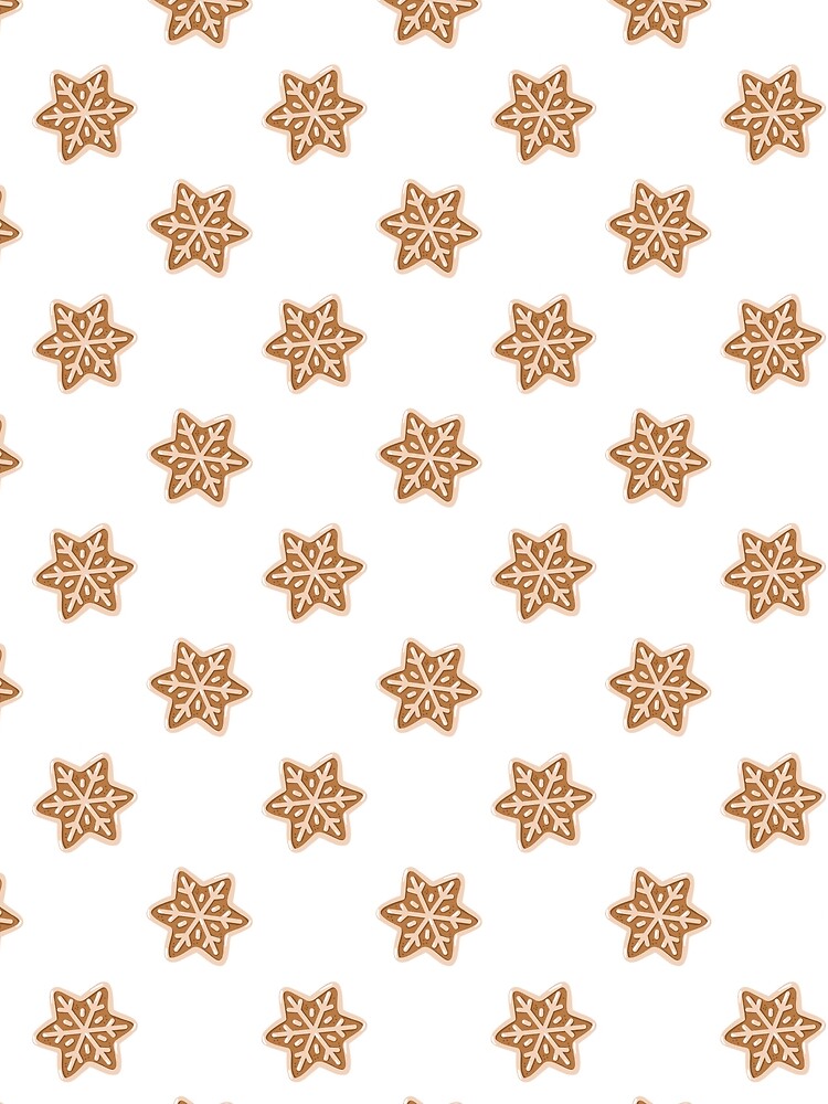 Christmas Gingerbread Snowflake Cookie Pattern by EvLip-Artist
