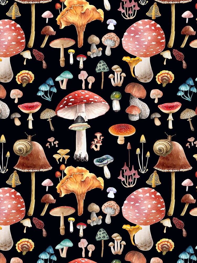 Watercolor Mushroom by magicalbee76