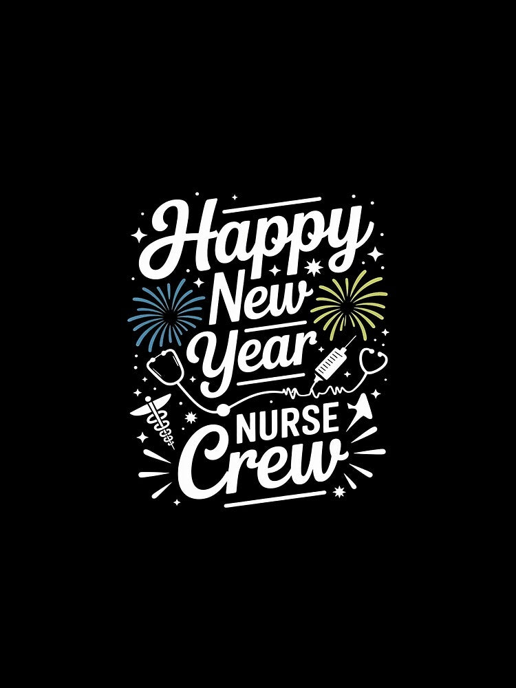 Happy New Year Nurse Crew Fireworks New Years Eve Party 2026 by MonsterBuddiess