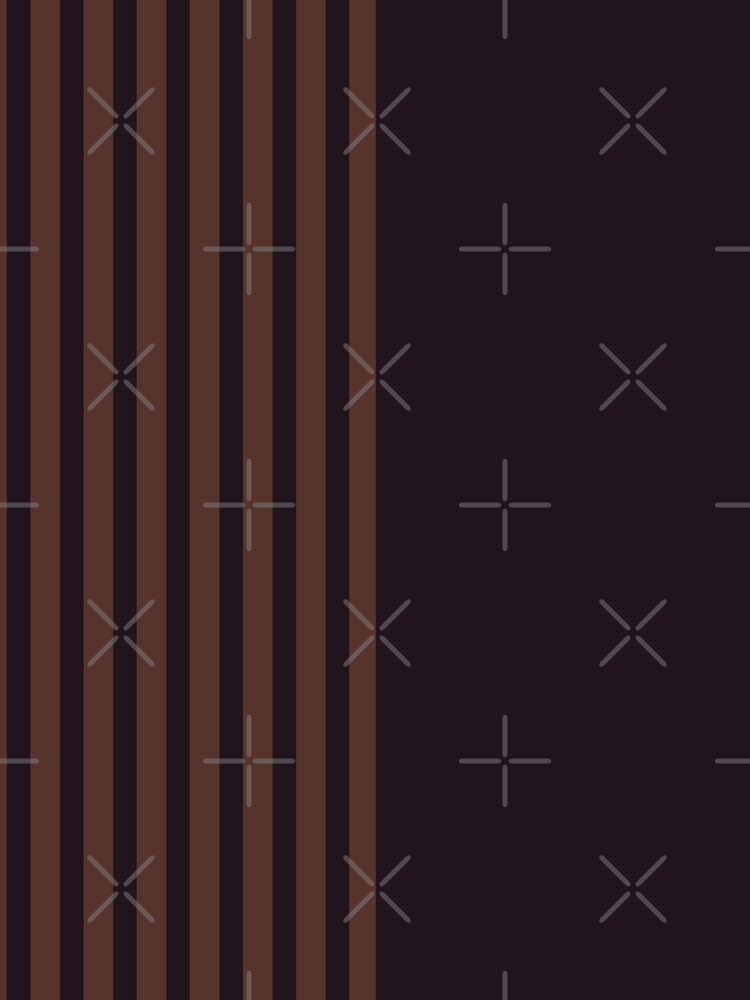 minimalist stripes in brown and black dark academia by neopop