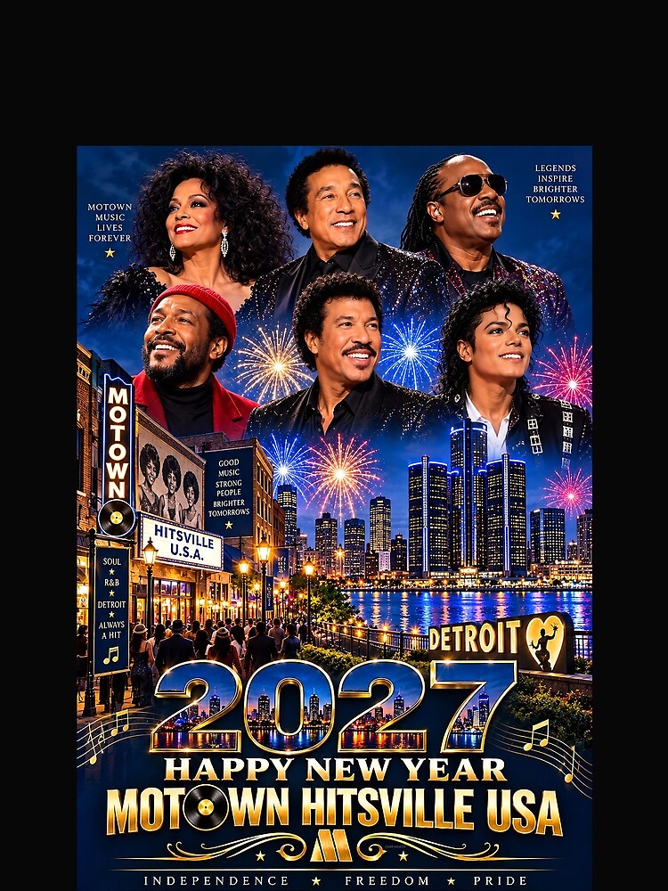 2027 HAPPY NEW YEAR - MOTOWN HITSVILLE USA by DBM Photo Art 1