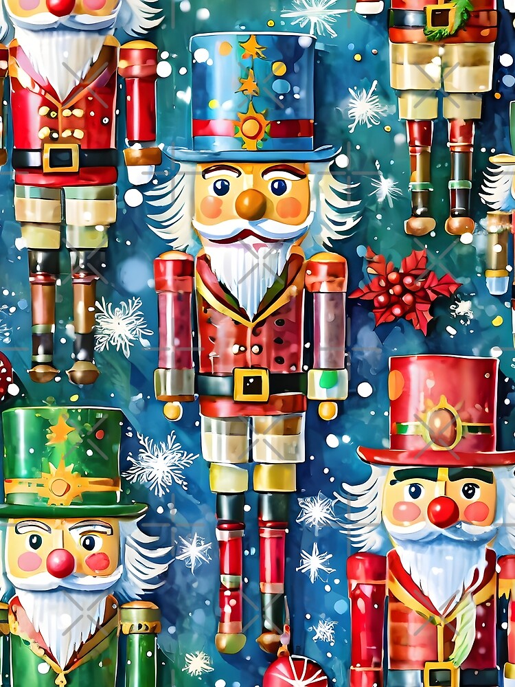Multicolor Festive Christmas Nutcrackers by emaotx