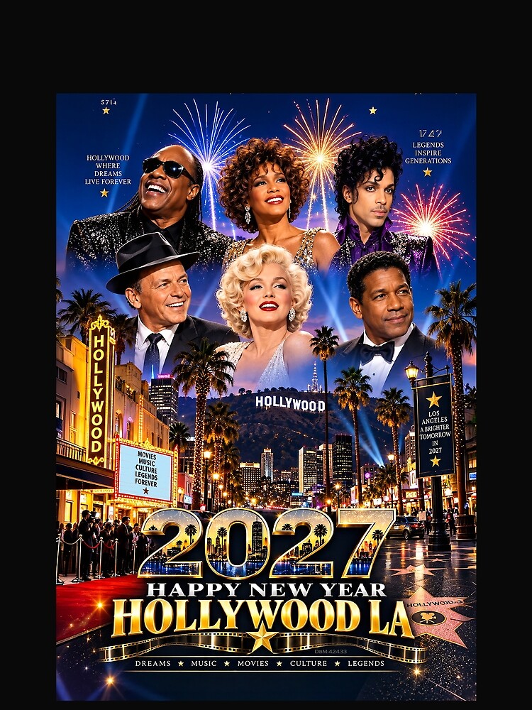 2027 HAPPY NEW YEAR HOLLYWOOD LA by DBM Photo Art 1