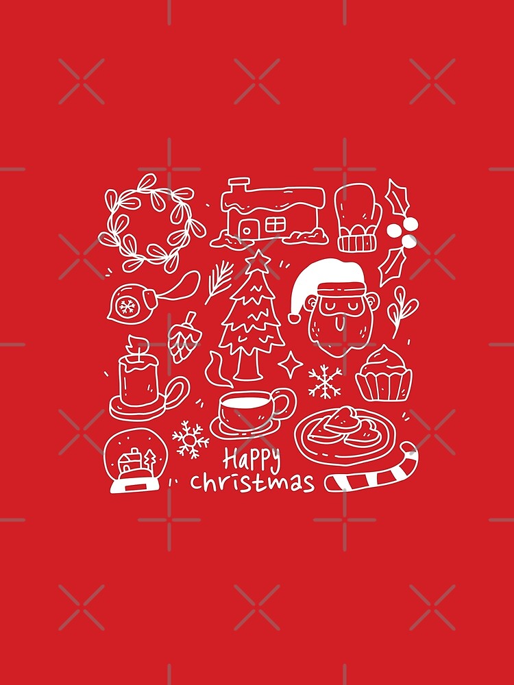 Hygge Christmas With Santa White Red by Ashberry2