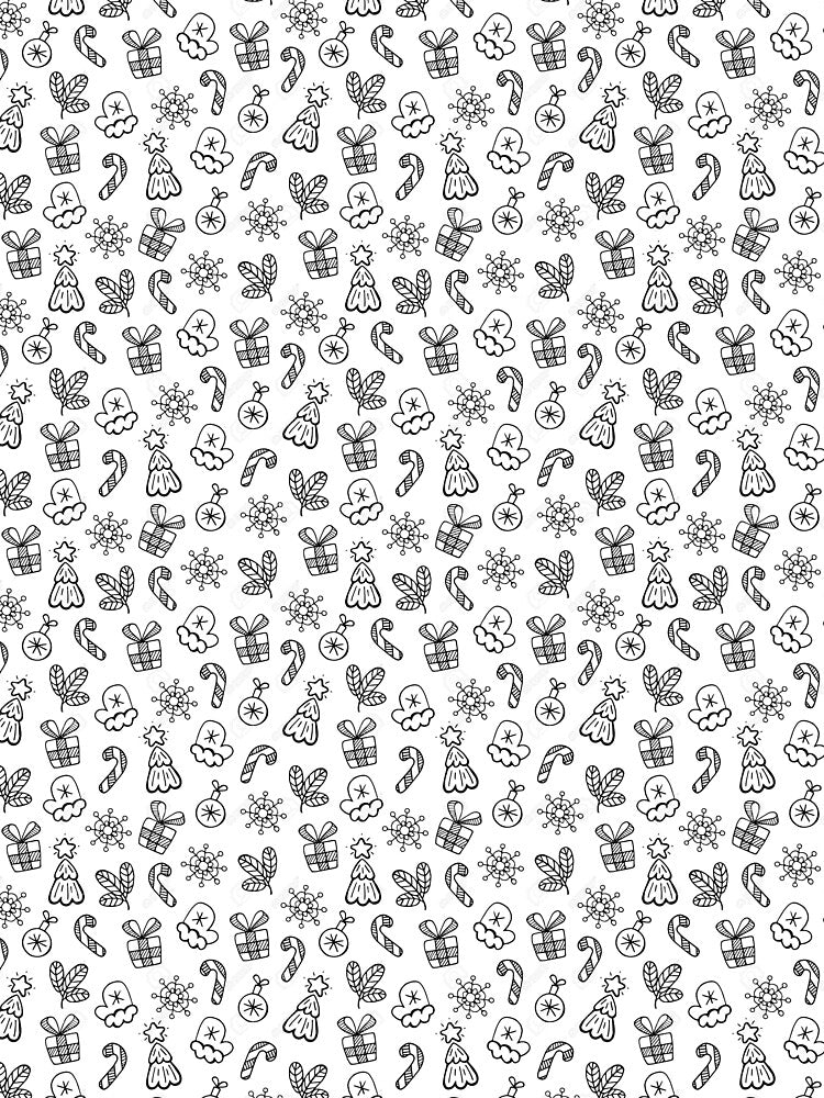 Christmas black pattern by KarolisLT
