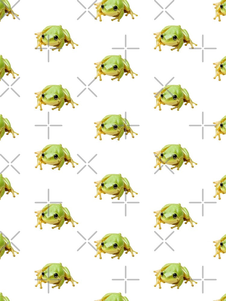 Happy Green Tree Frog Pattern by MoonlitWhiskers
