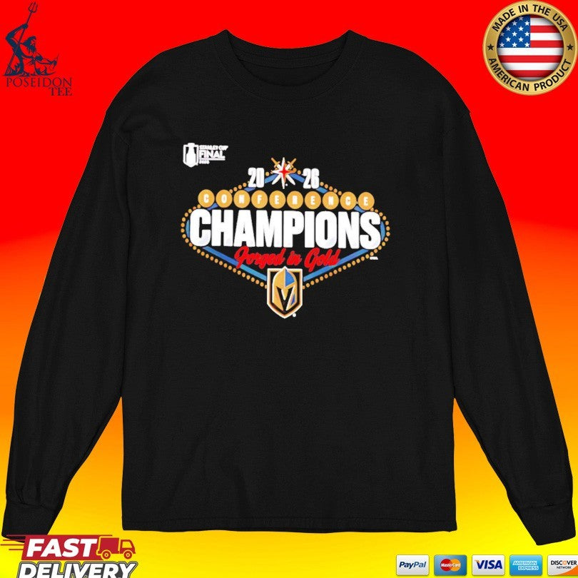 Forged In Gold Vegas Golden Knights 2026 Nhl Western Conference Champions Hometown