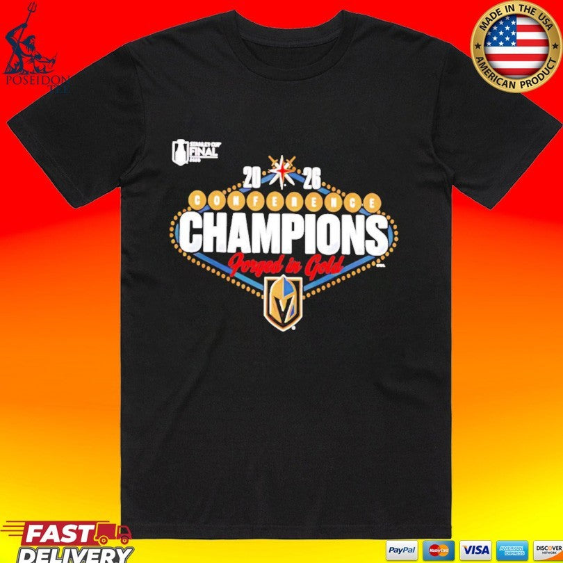 Forged In Gold Vegas Golden Knights 2026 Nhl Western Conference Champions Hometown