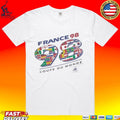 France 98 Coupe Du Monde Flag Numbers Unisex