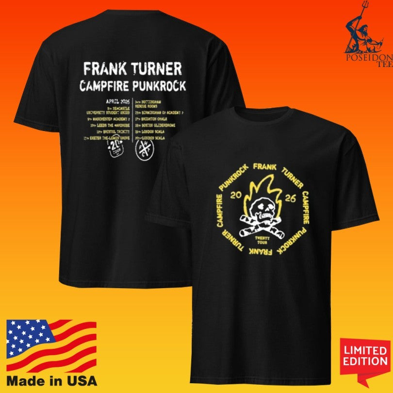 Frank Turner Campfire Punkrock Tour Apr 2026 Unisex