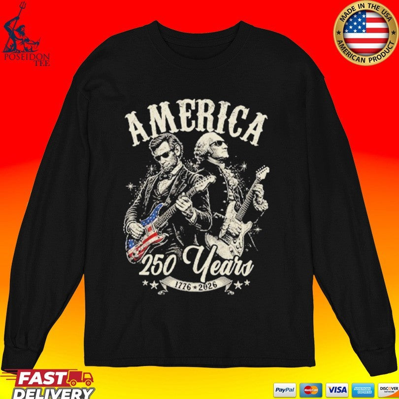 George Washington Lincoln Playing Guitar 250 Years Unisex
