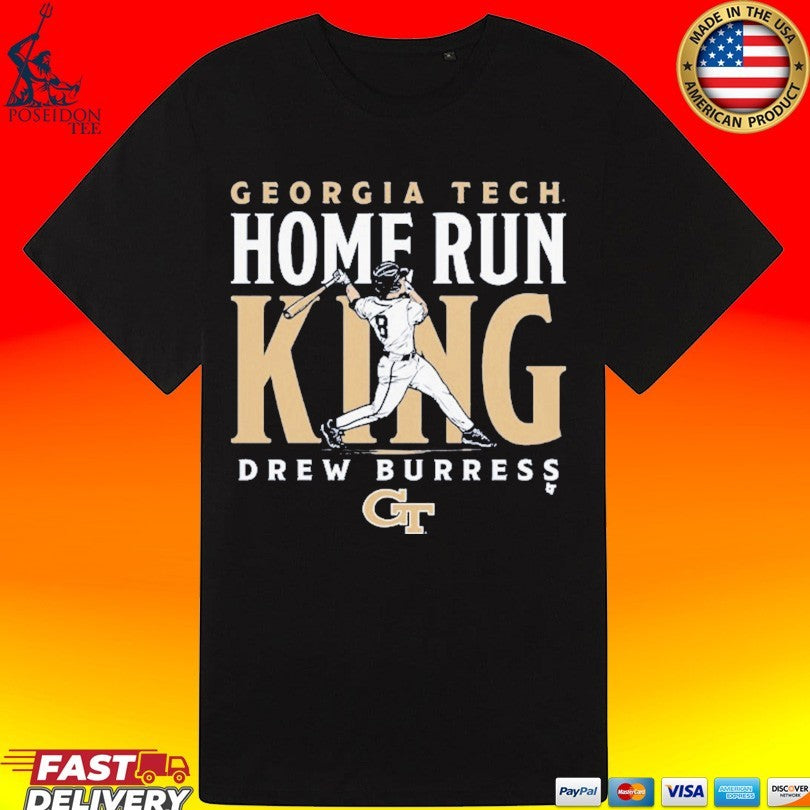 Georgia Tech Baseball Drew Burress Home Run King Unisex