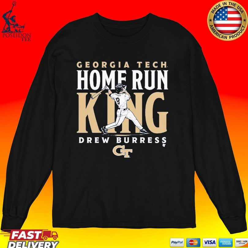 Georgia Tech Baseball Drew Burress Home Run King Unisex