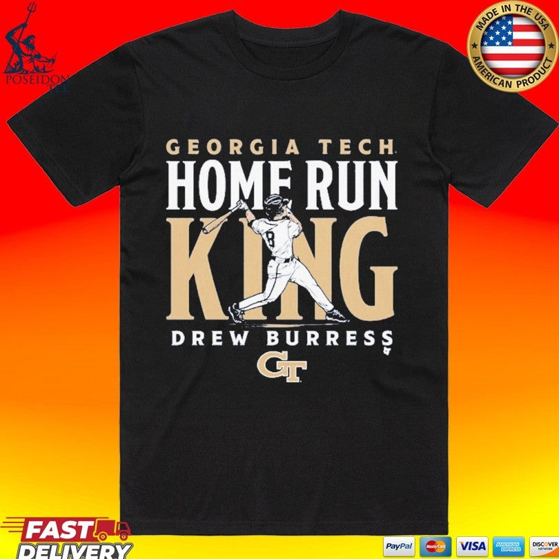 Georgia Tech Baseball Drew Burress Home Run King Unisex