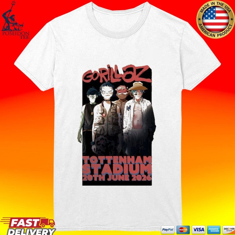 Gorillaz London England 2026 At Tottenham Stadium On 20 June 2026 Unisex