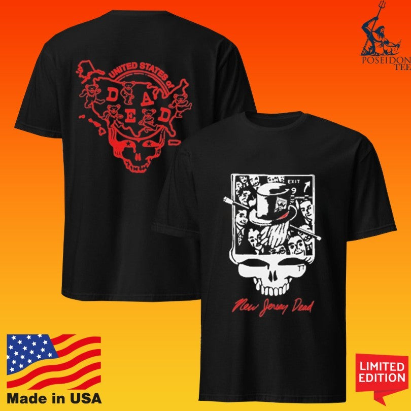 Grateful Dead New Jersey United States Of Dead Unisex