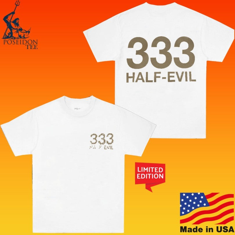 Half Evil 333 Faded Sand Logo Unisex