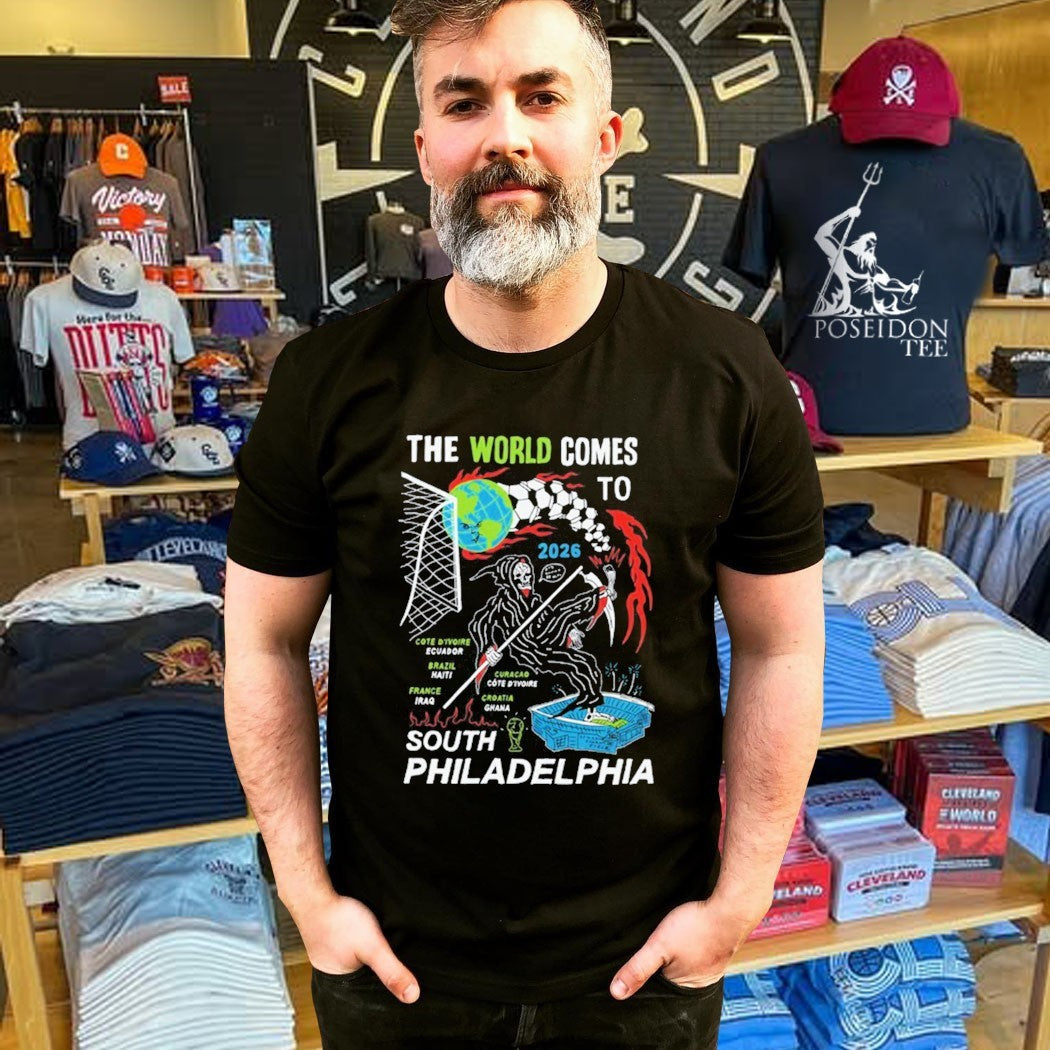 Heavyslime The World Comes To 2026 South Philadelphia Grim Reaper Unisex