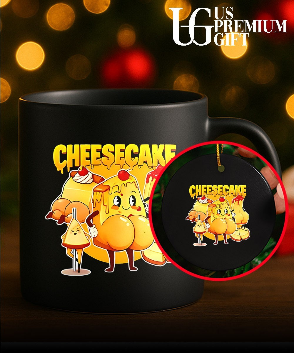 Anthropomorphic Dessert Humorous Cheesecake shirt Unisex