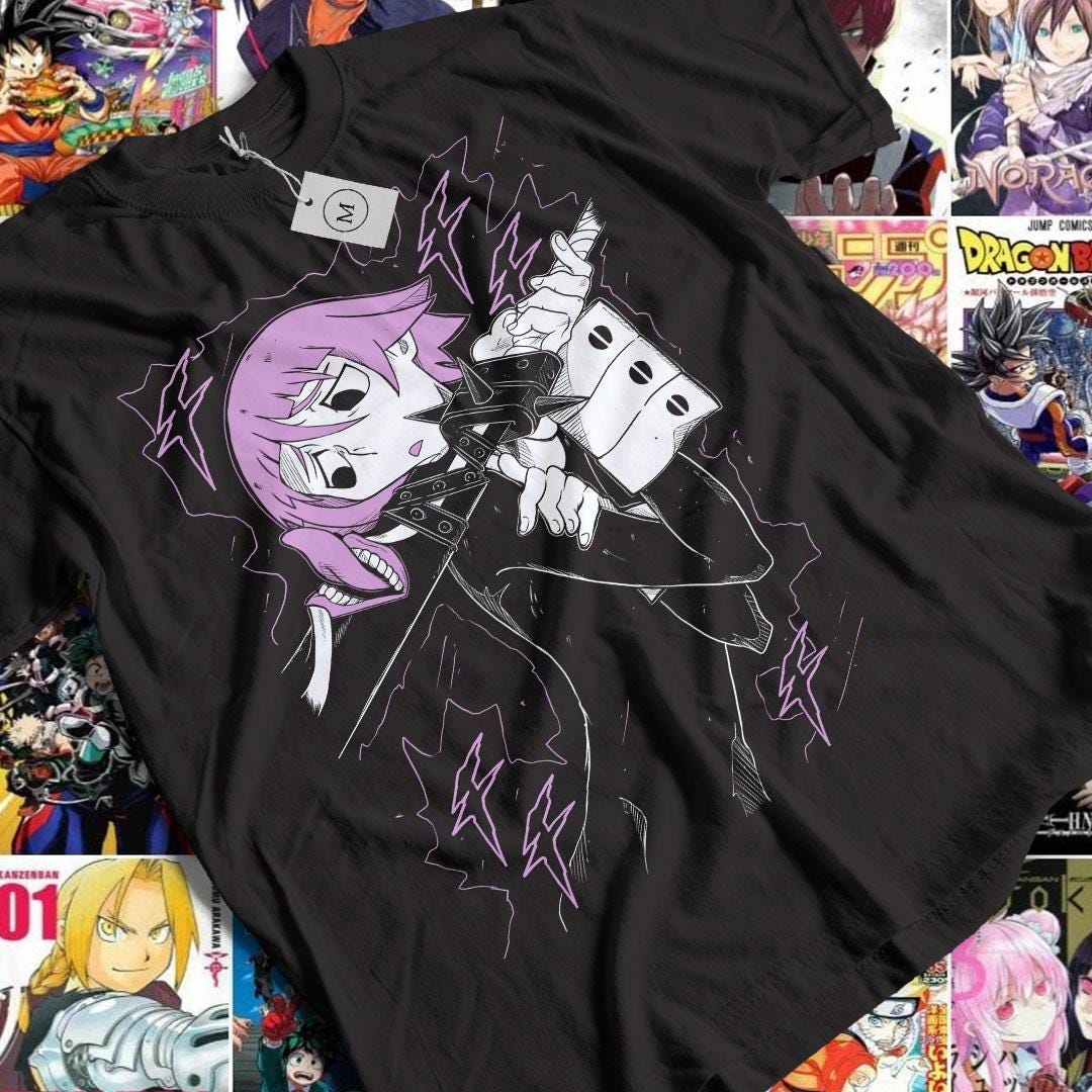 Soul Eater Crona Fan Made Anime Manga Atsushi Ohkubo Shinigami Jersey Short Sleeve Tee