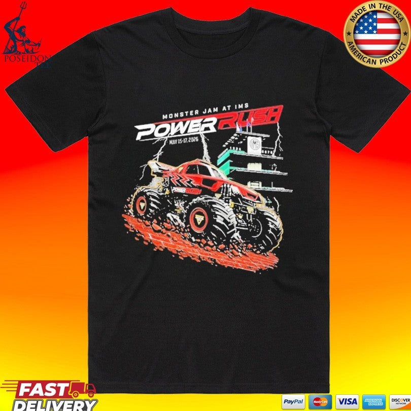 Indianapolis Motor Speedway Monster Jam At Ims Power Rush 2026 Unisex