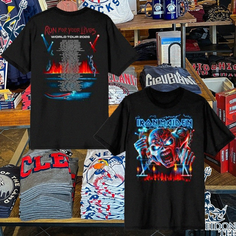 Iron Maiden Run For Your Lives 3d 2026 Tour Unisex
