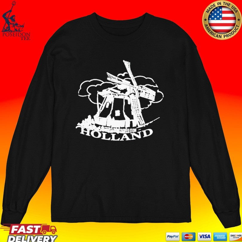 Jaafar Jackson Holland Windmill Red Unisex