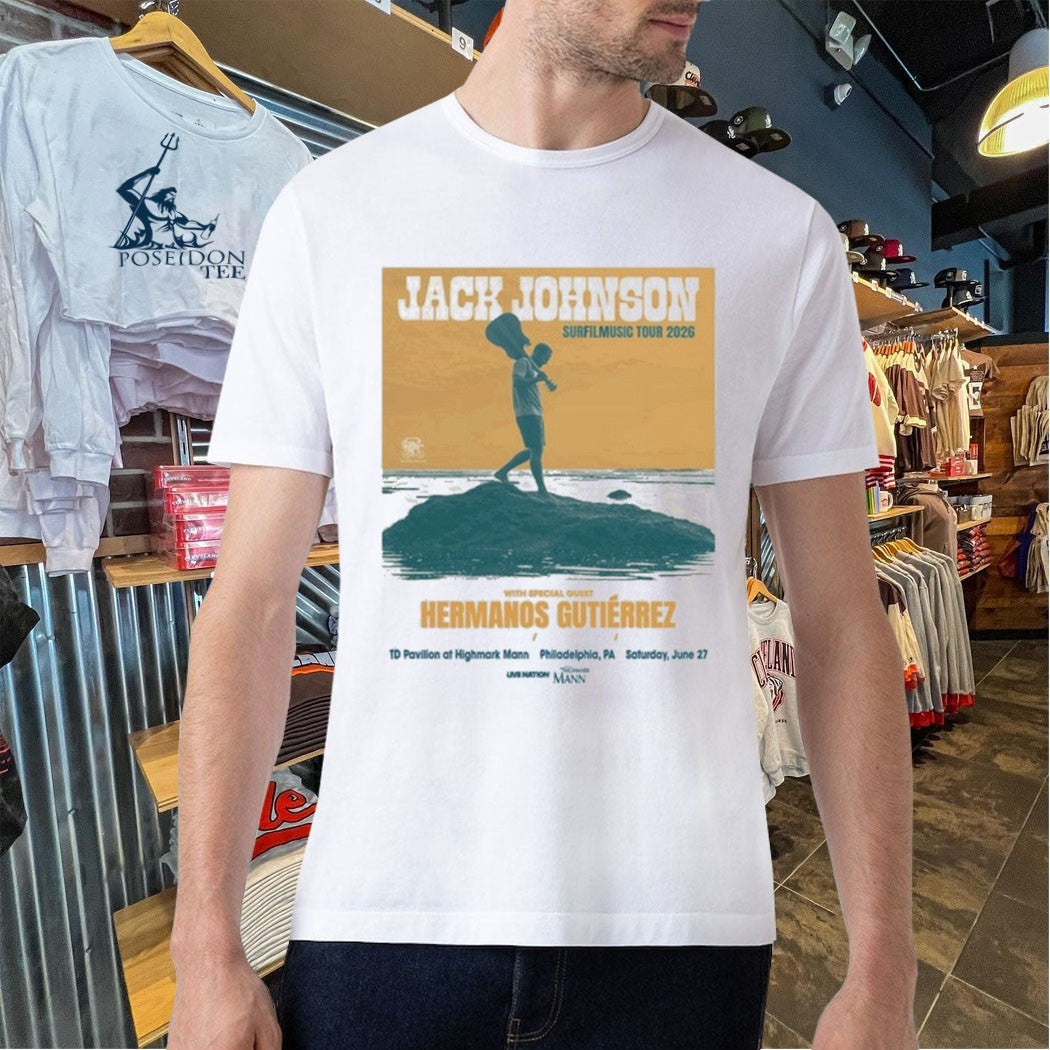 Jack Johnson Surfilmusic Tour Philadelphia Pa June 27 2026 Unisex