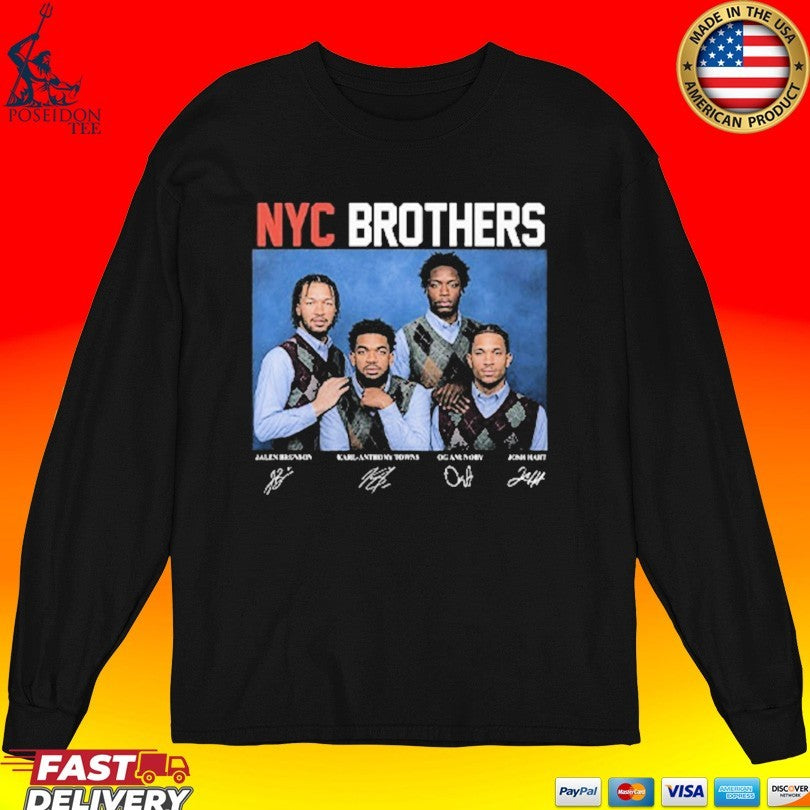 Jalen Brunson Karl-anthony Towns Og Anunoby Josh Hart Nyc Brothers Unisex