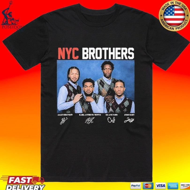 Jalen Brunson Karl-anthony Towns Og Anunoby Josh Hart Nyc Brothers Unisex