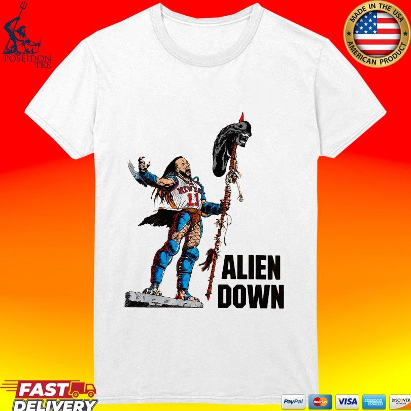 Jalen Brunson Spurs Wemby Alien Down Unisex