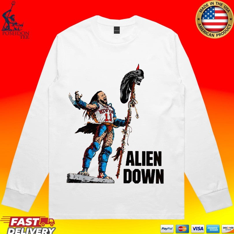 Jalen Brunson Spurs Wemby Alien Down Unisex