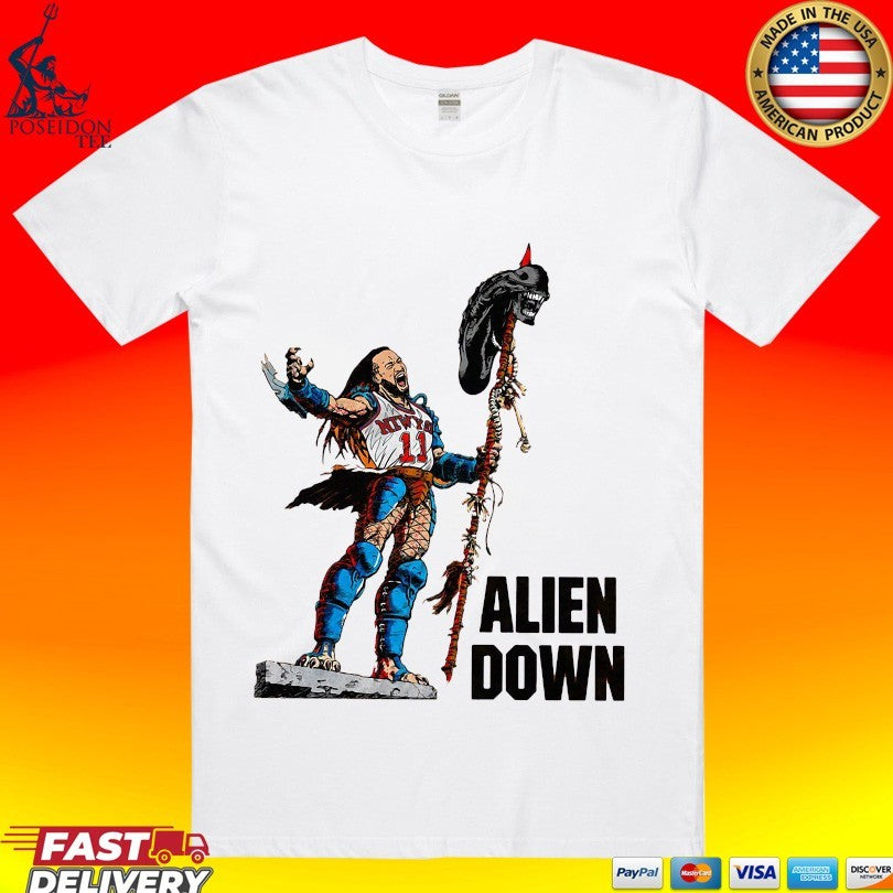 Jalen Brunson Spurs Wemby Alien Down Unisex