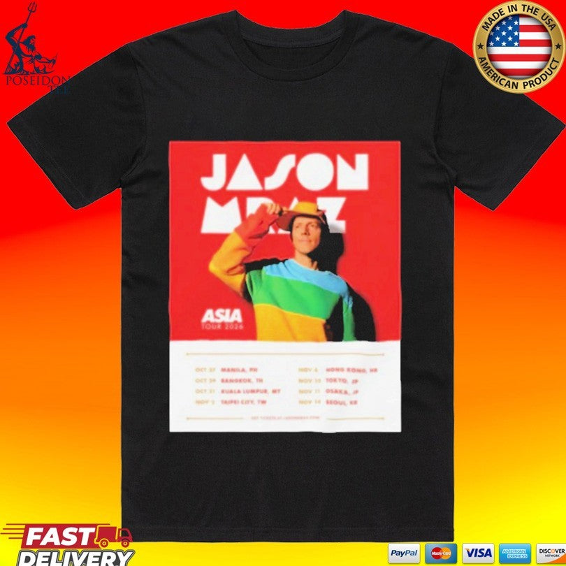 Jason Mraz Tour Oct And Nov 2026 Poster Unisex