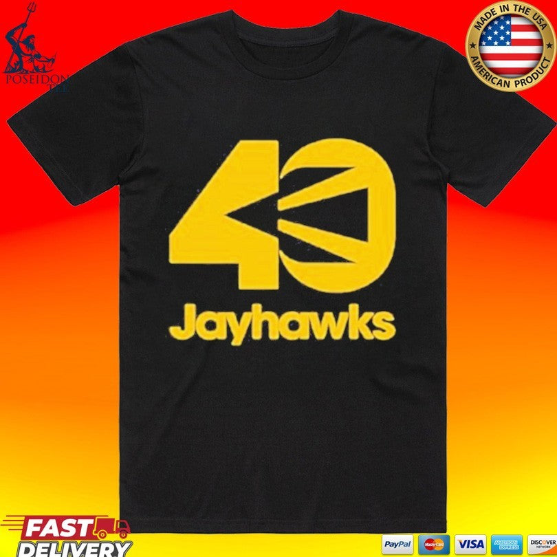 Jayhawks 40th Anniversary Black Unisex