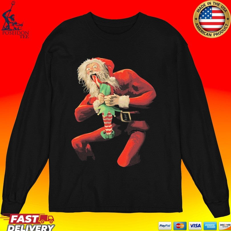 Jim’ll Paint It Santa Devouring An Elf Unisex