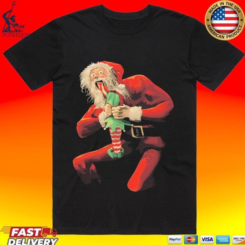 Jim’ll Paint It Santa Devouring An Elf Unisex
