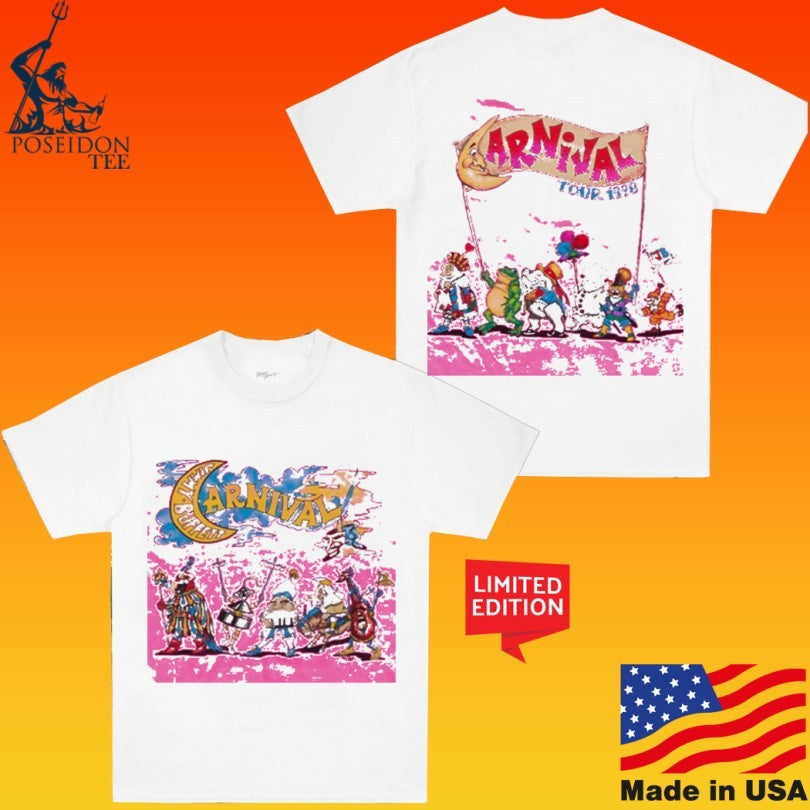 Jimmy Buffett 1998 Carnival On Tour Neon Pink Unisex